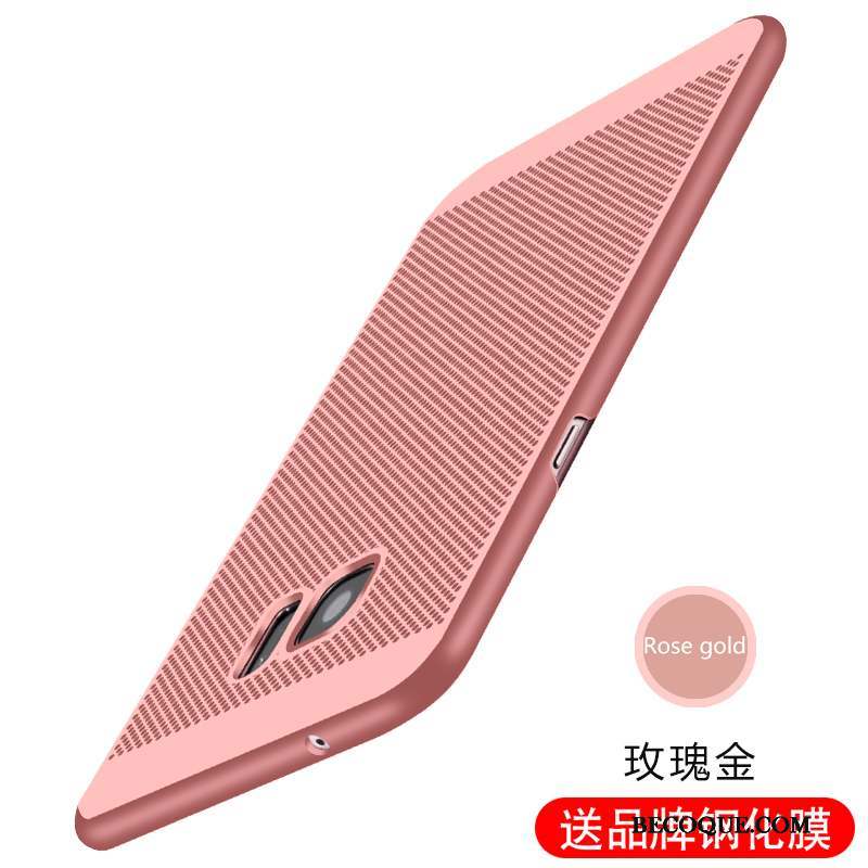 Samsung Galaxy S7 Coque De Téléphone Protection Incassable Respirant Difficile Rose