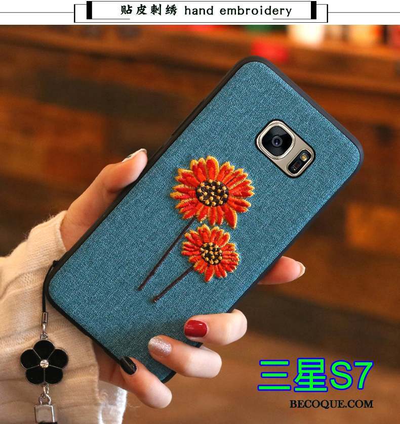 Samsung Galaxy S7 Coque Protection Tout Compris Fluide Doux Silicone Étui Tendance