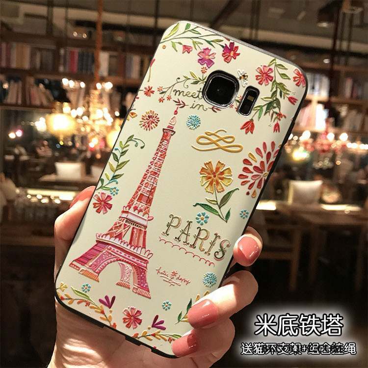 Samsung Galaxy S7 Coque Étui Personnalité Ornements Suspendus Style Chinois Vert Tendance