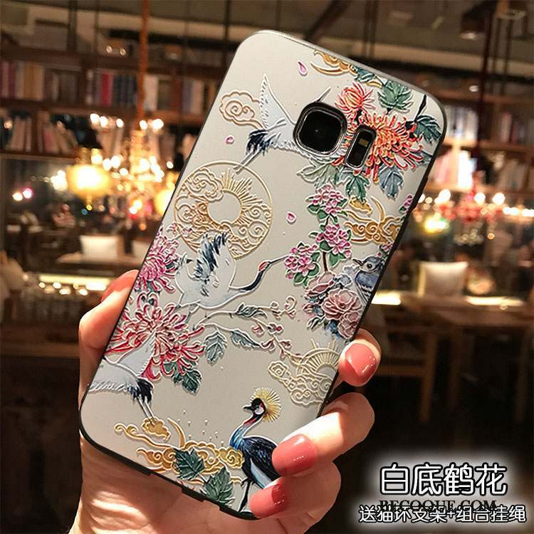 Samsung Galaxy S7 Edge Coque De Téléphone Jaune Personnalité Étui Tout Compris Dessin Animé