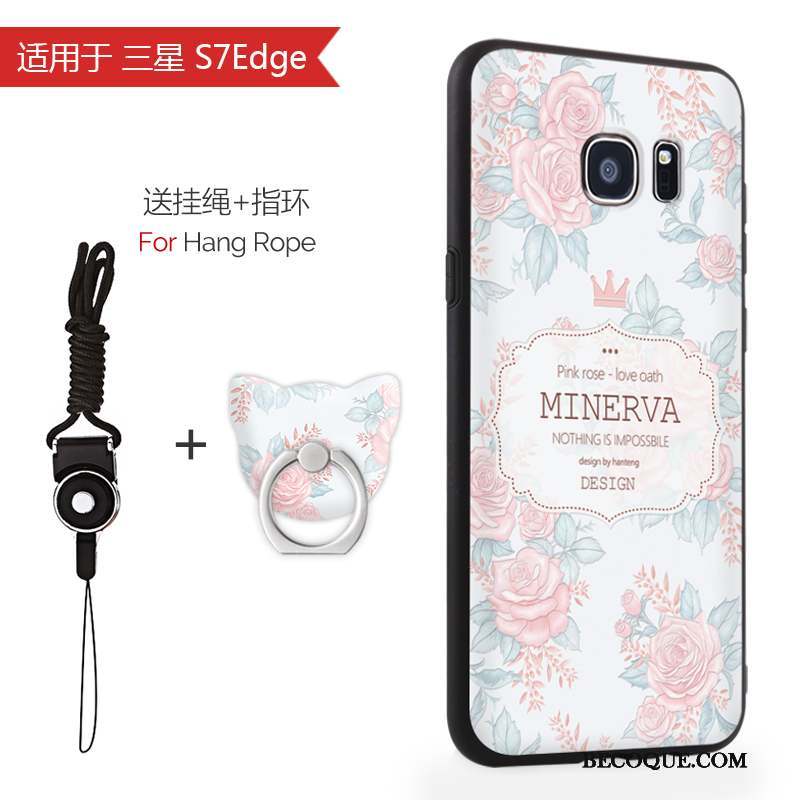 Samsung Galaxy S7 Edge Coque De Téléphone Tout Compris Étui Rose Incassable