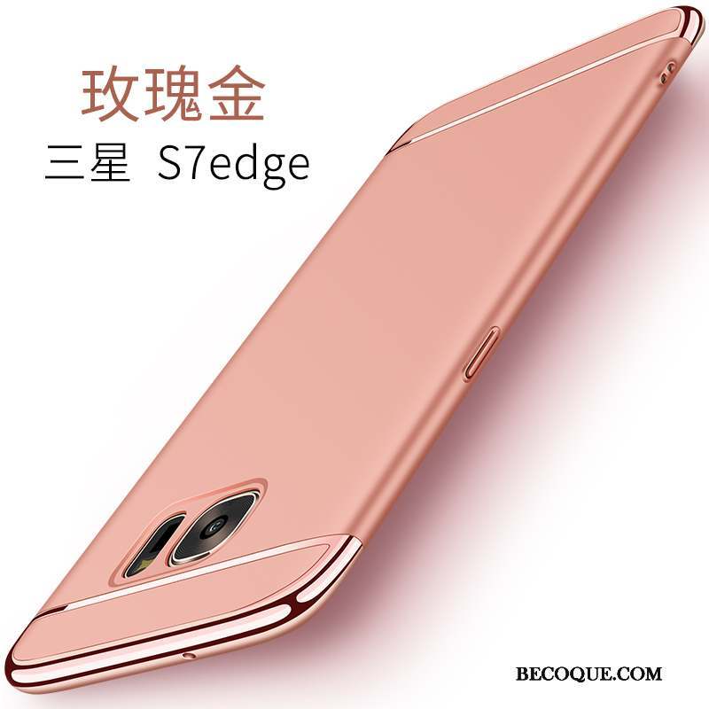 Samsung Galaxy S7 Edge Coque De Téléphone Étui Rose Protection Incassable
