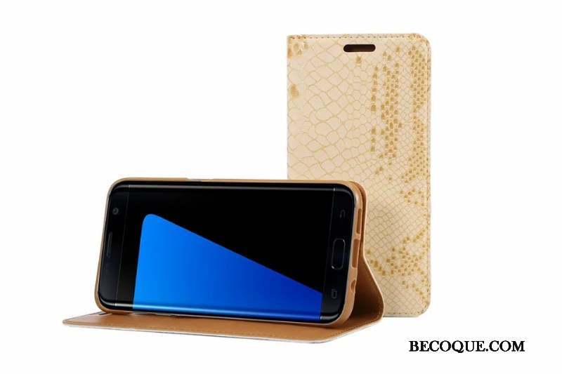 Samsung Galaxy S7 Edge Or Silicone Coque Étui De Téléphone Étui En Cuir