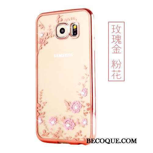 Samsung Galaxy S7 Edge Rose Protection Silicone Fluide Doux Étui Coque De Téléphone