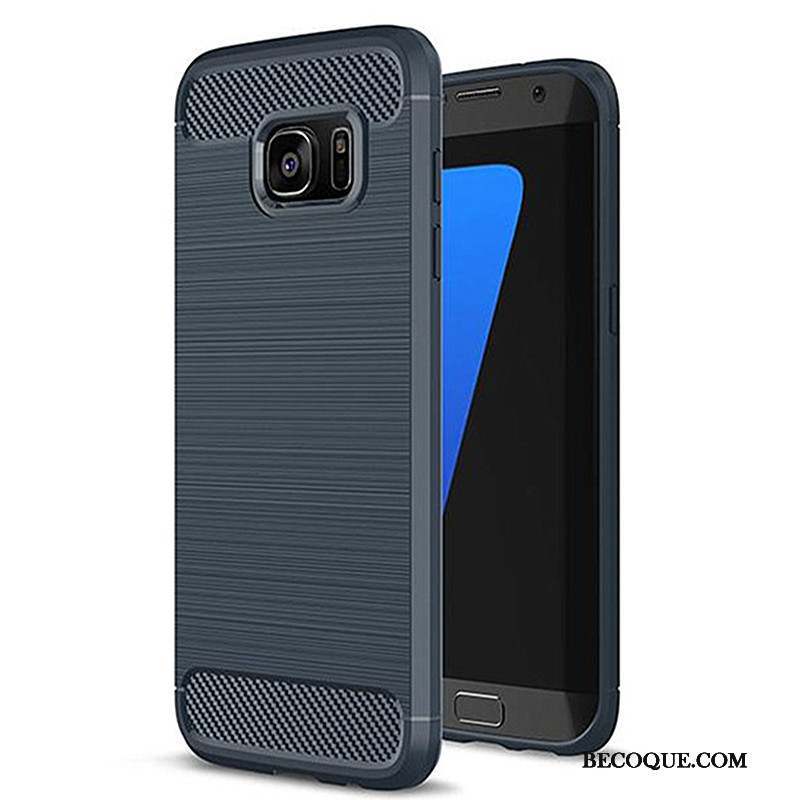 Samsung Galaxy S7 Edge Téléphone Portable Bleu Coque Protection Étui Tout Compris