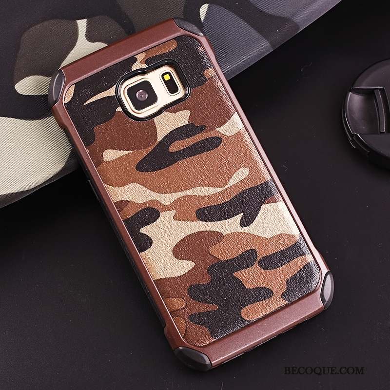 Samsung Galaxy S7 Edge Étui Coque De Téléphone Camouflage Silicone Incassable Protection