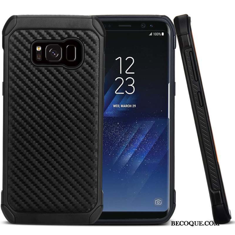 Samsung Galaxy S8+ Antidérapant Coque Tissage Silicone Tendance Incassable