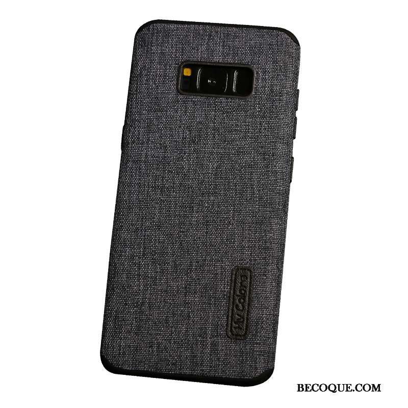 Samsung Galaxy S8+ Antidérapant Lin Coque De Téléphone Créatif Incassable Gris