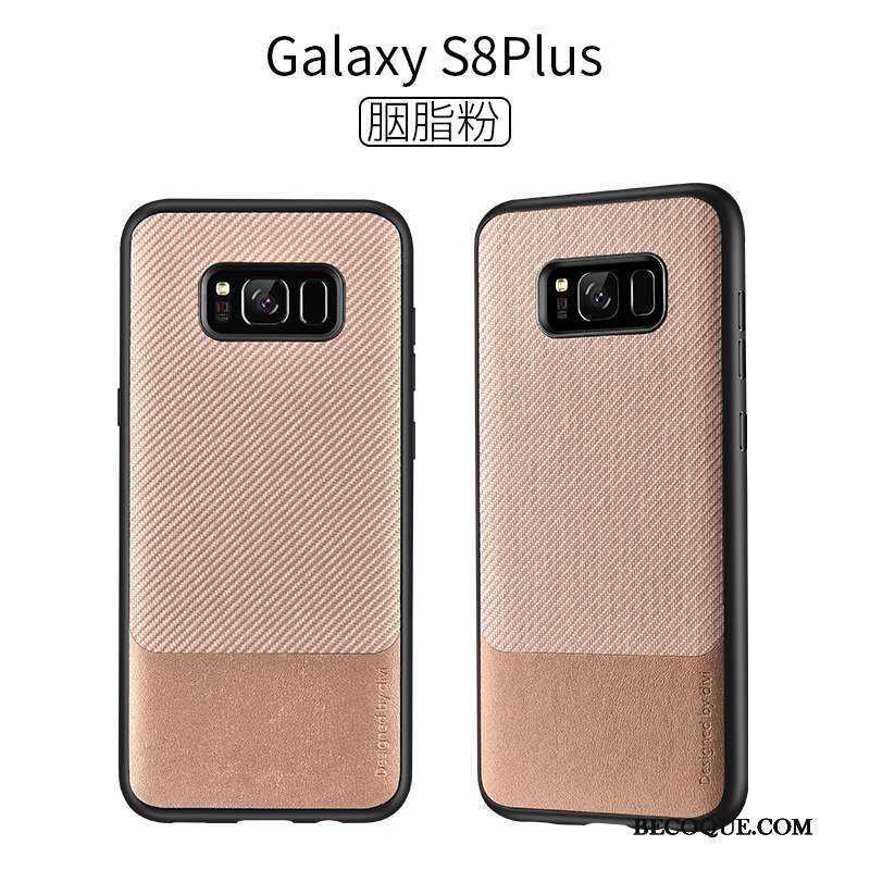 Samsung Galaxy S8+ Coque Créatif Délavé En Daim Rose Incassable Silicone Personnalité