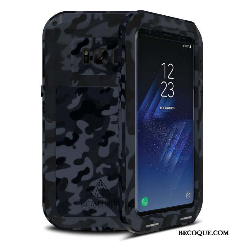 Samsung Galaxy S8 Coque Créatif Personnalité Trois Défenses Tendance Camouflage Incassable