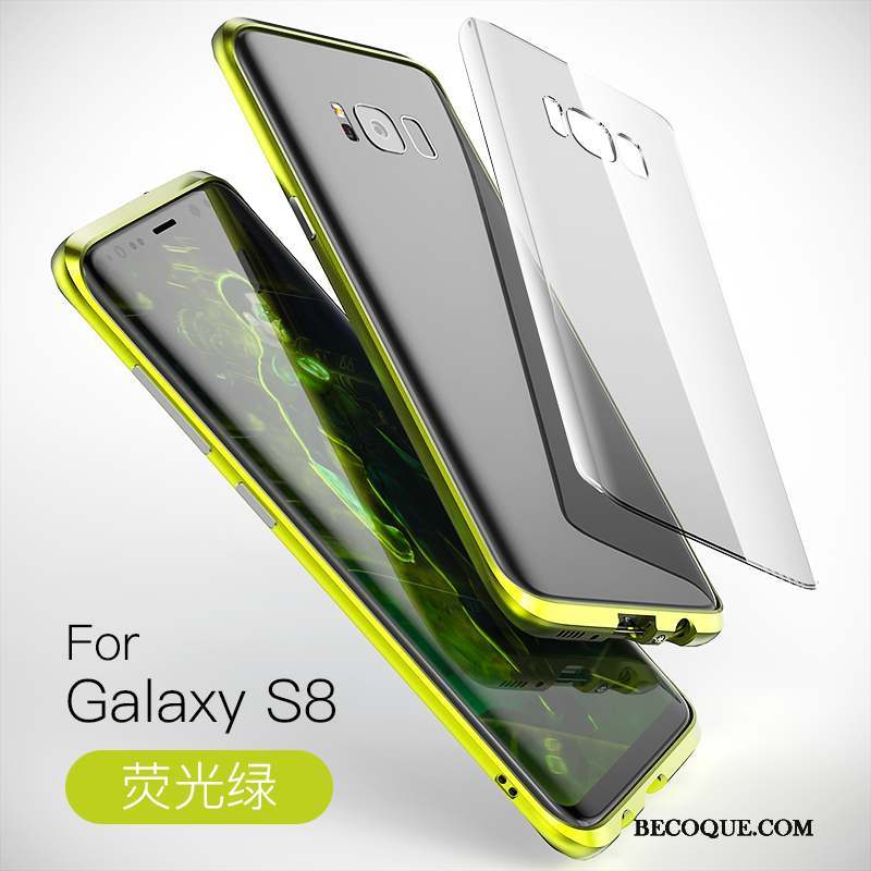 Samsung Galaxy S8 Coque De Téléphone Border Incassable Métal Étui Protection