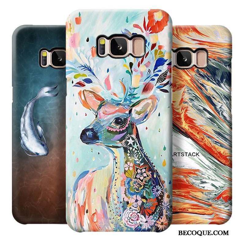 Samsung Galaxy S8 Coque De Téléphone Personnalité Difficile Multicolore Incassable Tendance