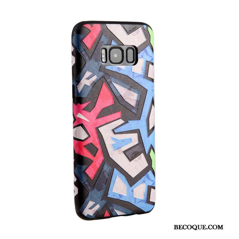 Samsung Galaxy S8+ Coque Multicolore Ornements Suspendus Protection Silicone Fluide Doux