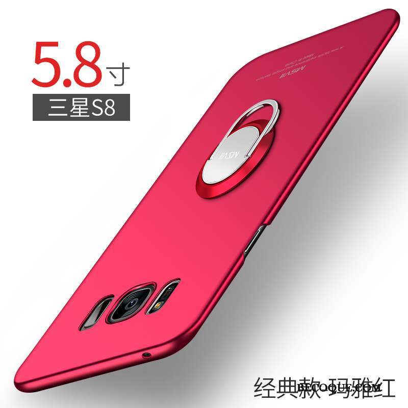 Samsung Galaxy S8 Coque Étui De Téléphone Très Mince Rouge Incassable
