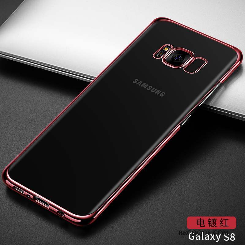 Samsung Galaxy S8+ Coque Étui Luxe Rouge Protection Tendance Difficile
