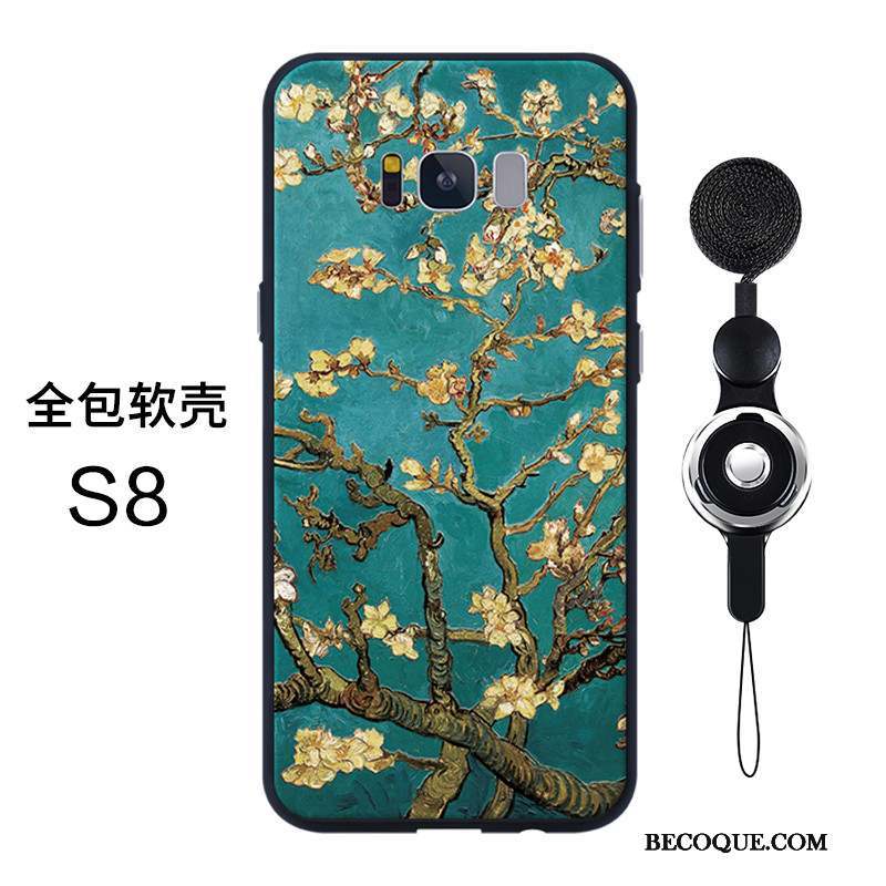 Samsung Galaxy S8 Haute Ornements Suspendus Protection Téléphone Portable Silicone Coque De Téléphone