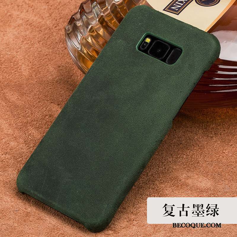 Samsung Galaxy S8 Mode Coque De Téléphone Luxe Cuir Véritable Tendance Vintage