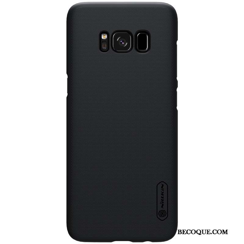 Samsung Galaxy S8+ Multicolore Délavé En Daim Noir Protection Coque De Téléphone