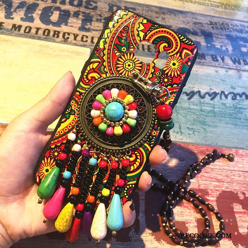 Samsung Galaxy S8 Multicolore Protection Coque De Téléphone Vintage Ornements Suspendus Ethnique