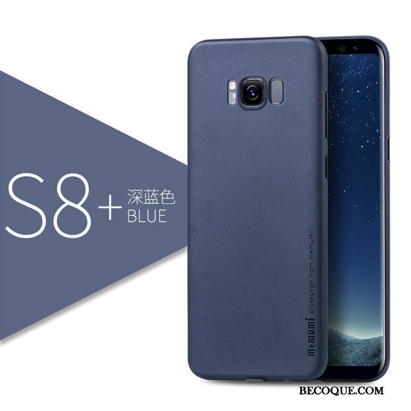 Samsung Galaxy S8+ Protection Coque De Téléphone Délavé En Daim Bleu Très Mince Incassable
