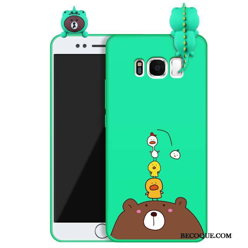 Samsung Galaxy S8 Protection Coque De Téléphone Silicone Vert Incassable Nouveau