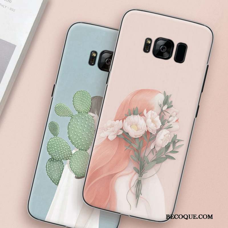 Samsung Galaxy S8 Protection Difficile Rose Coque Étui Art