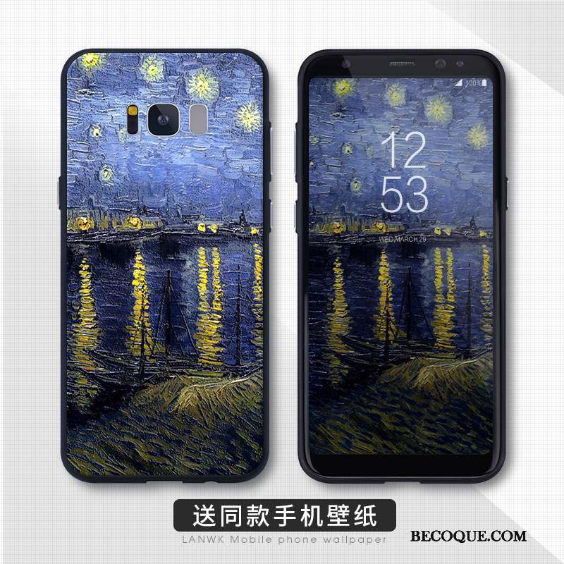 Samsung Galaxy S8 Protection Téléphone Portable Haute Coque De Téléphone Tout Compris Bleu