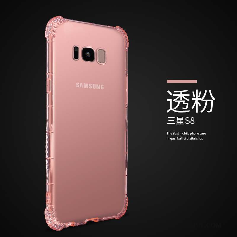 Samsung Galaxy S8 Rose Coque Protection Silicone De Téléphone Tendance