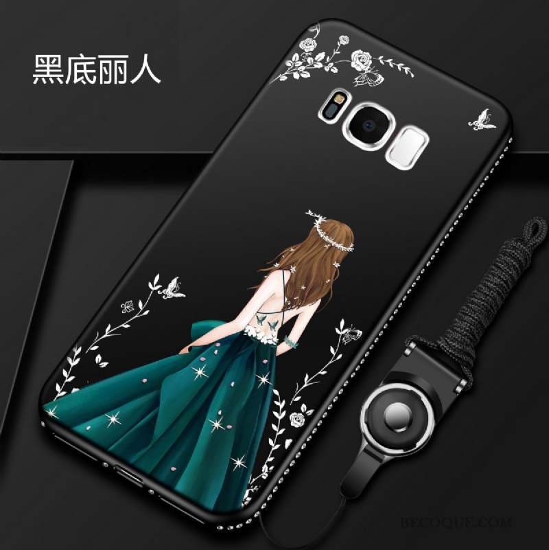 Samsung Galaxy S8 Strass Coque De Téléphone Dessin Animé Protection Étui Tout Compris