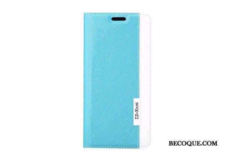 Samsung Galaxy S8 Étui Coque De Téléphone Téléphone Portable Modèle De Mot Étui En Cuir Bleu Clair