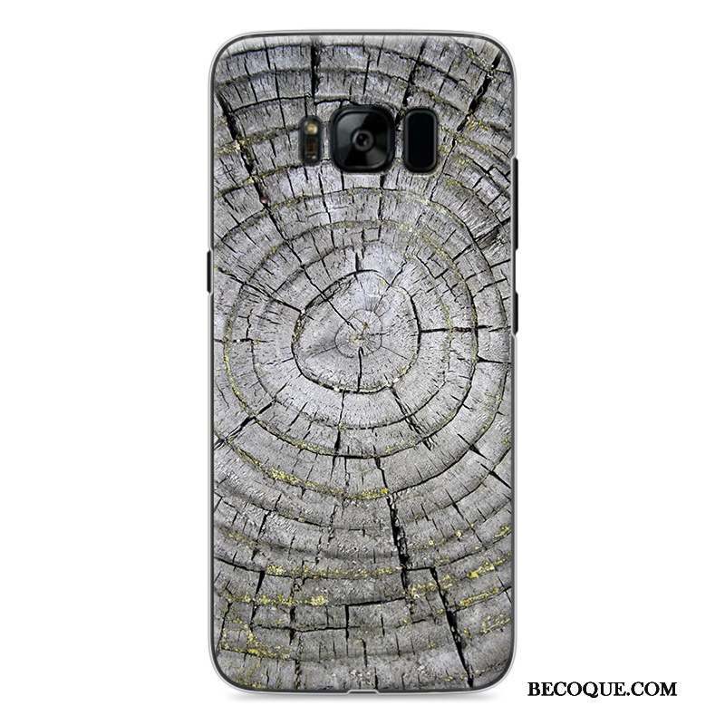 Samsung Galaxy S8 Étui Coque Peinture Protection De Téléphone Gris