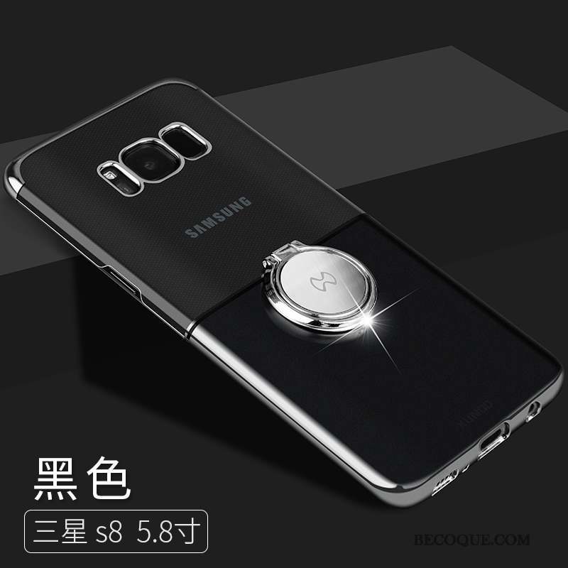 Samsung Galaxy S8 Étui Une Agrafe Noir Incassable Coque De Téléphone Protection