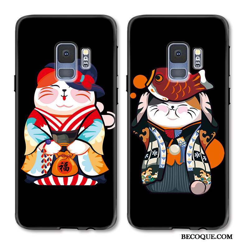 Samsung Galaxy S9+ Coque De Fête Protection Richesse Chat Nouveau Étui