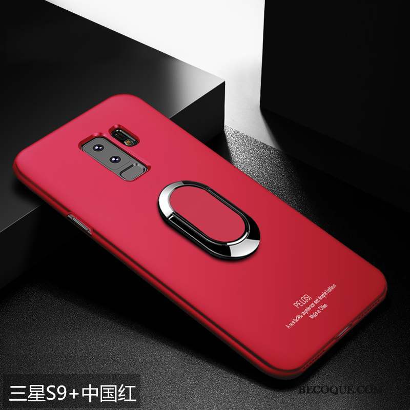 Samsung Galaxy S9+ Coque De Téléphone Cuir Incassable Tendance Étui Délavé En Daim