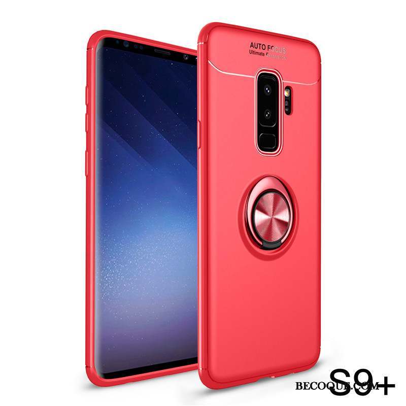 Samsung Galaxy S9+ Coque Délavé En Daim Incassable Tout Compris Protection Silicone Créatif