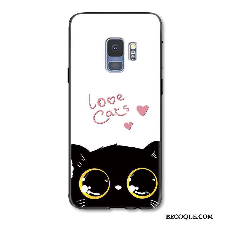 Samsung Galaxy S9 Coque Grand Amoureux Ornements Suspendus Charmant Simple Dessin Animé