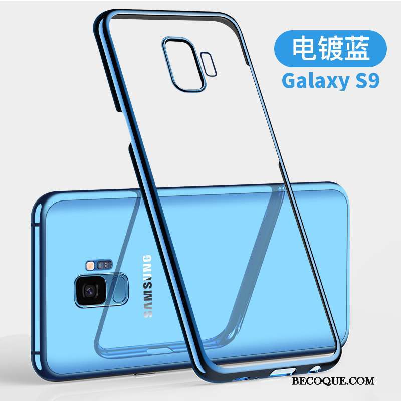 Samsung Galaxy S9 Coque Incassable Très Mince Tout Compris Bleu Étui Protection