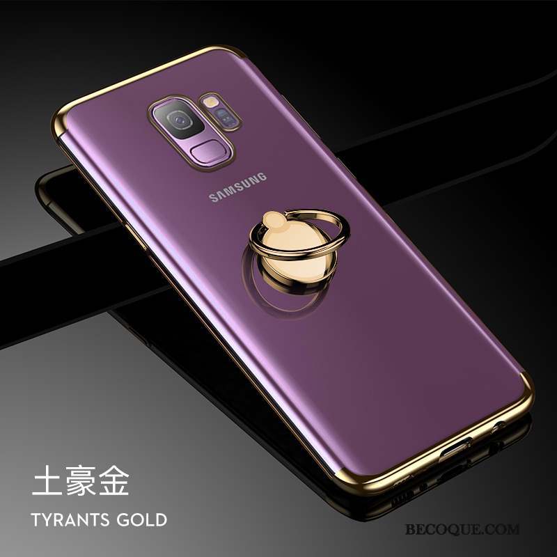 Samsung Galaxy S9 Or Coque De Téléphone Créatif Transparent Tendance Personnalité