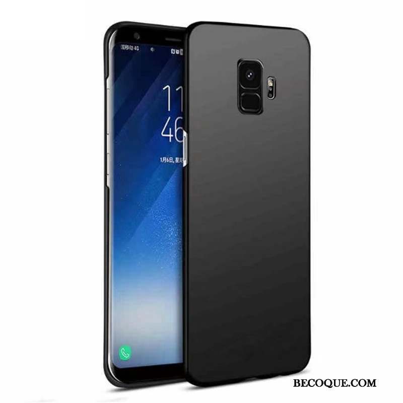 Samsung Galaxy S9 Protection Modèle Fleurie Noir Mince Coque De Téléphone Délavé En Daim