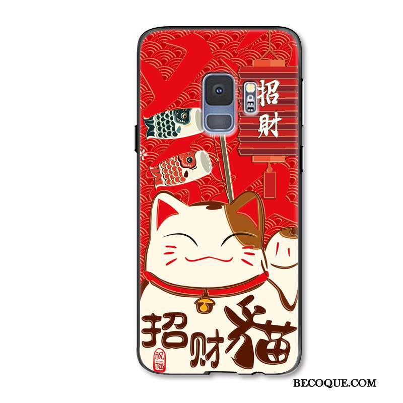 Samsung Galaxy S9+ Richesse Tout Compris Rouge Coque De Téléphone Étui Dessin Animé