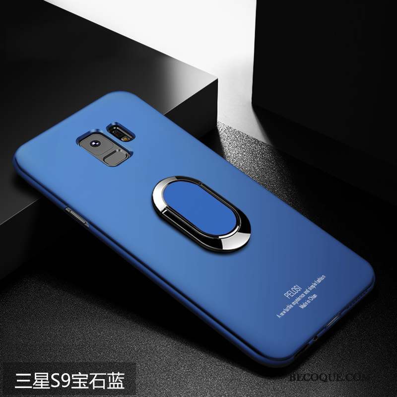 Samsung Galaxy S9 Tout Compris Cuir Bleu Incassable Coque De Téléphone Nouveau