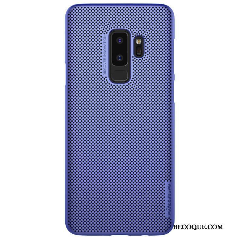 Samsung Galaxy S9+ Téléphone Portable Protection Refroidissement Étui Bleu Coque