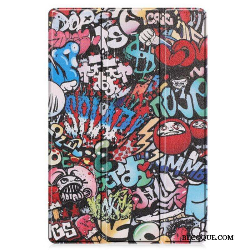 Smart Case Samsung Galaxy Tab S8 Plus / S7 Plus Renforcée graffitis