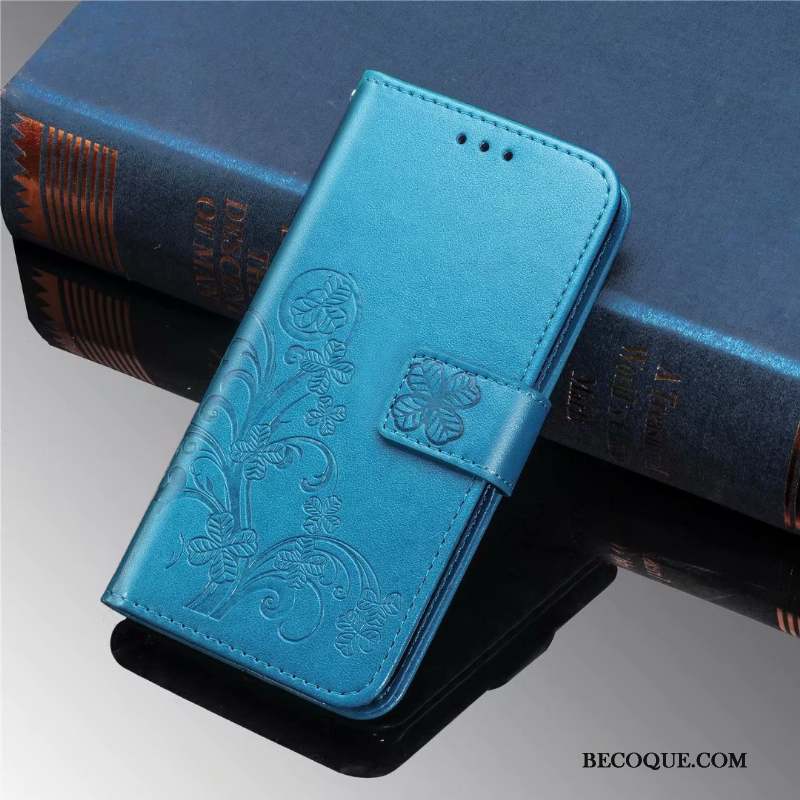 Sony Xperia 10 Bleu Carte Coque De Téléphone Étui En Cuir Clamshell
