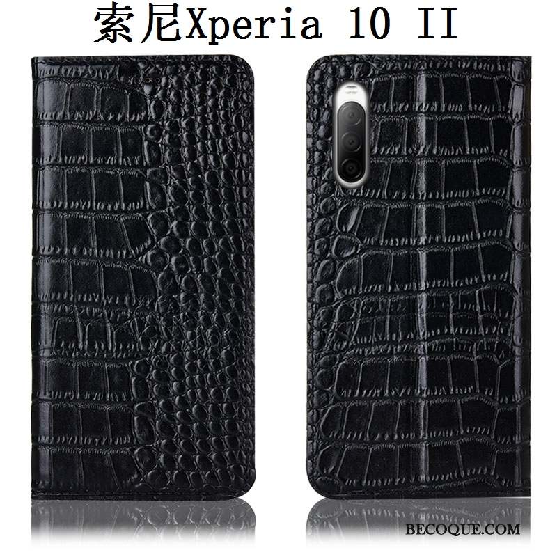 Sony Xperia 10 Ii Protection Incassable Coque De Téléphone Crocodile Tout Compris Étui