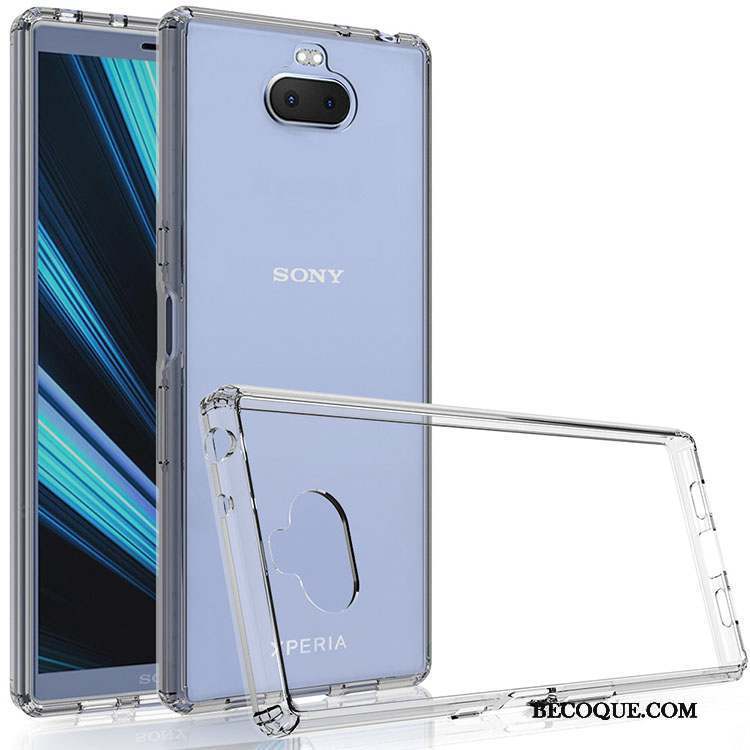 Sony Xperia 10 Plus Difficile Fluide Doux Silicone Téléphone Portable Tempérer Coque