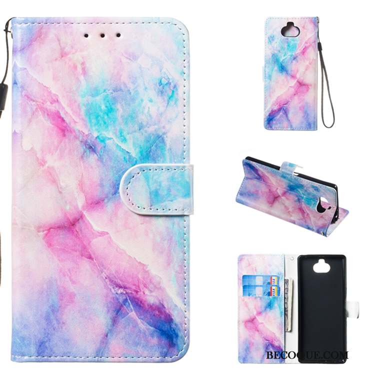 Sony Xperia 10 Plus Multicolore Coque De Téléphone Étui En Cuir Clamshell Protection