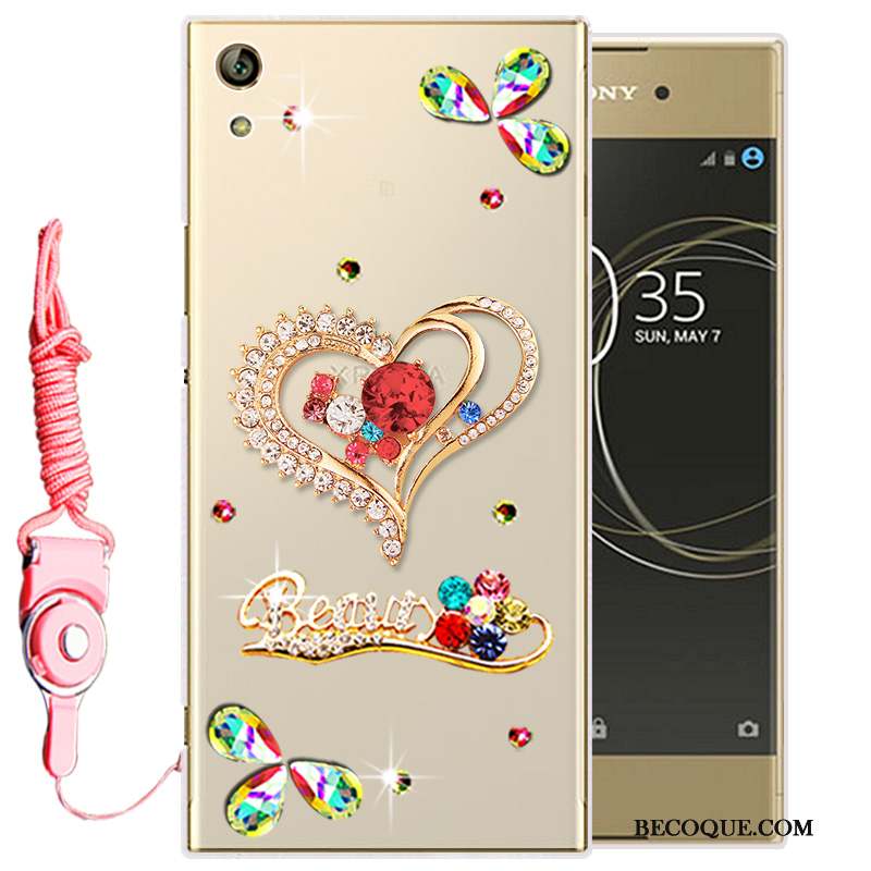 Sony Xperia L1 Strass Silicone Fluide Doux Transparent Protection Coque