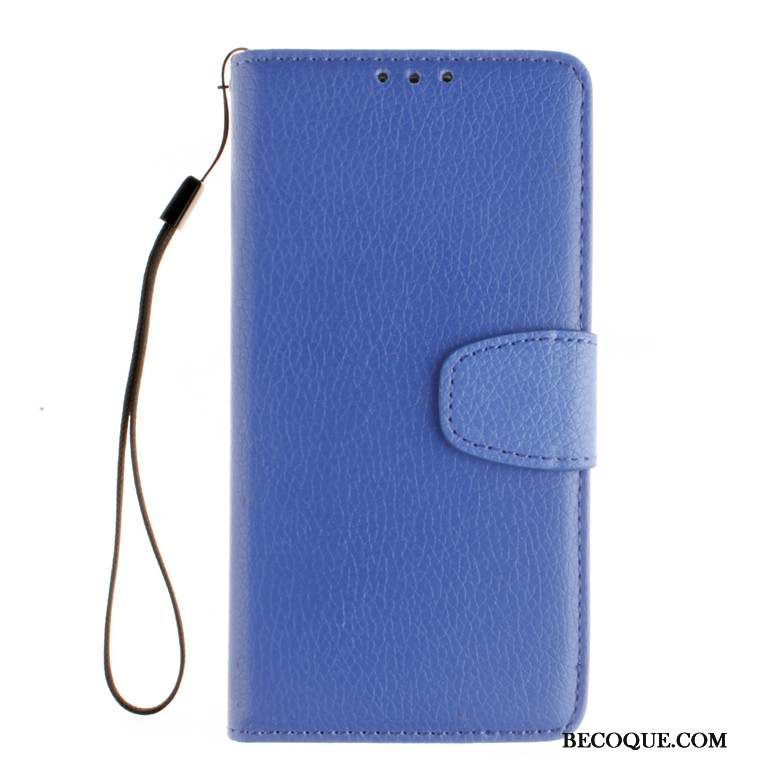 Sony Xperia M5 Dual Protection Bleu Coque De Téléphone Housse Étui En Cuir Fluide Doux