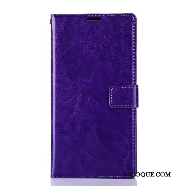 Sony Xperia T2 Foncé Coque De Téléphone Protection Violet Étui Étui En Cuir